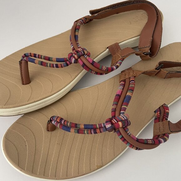 Sperry Shoes - Sperry TopSider Seabrook Elsie Sandals Women’s Size 8.5 Multicolor T-Strap